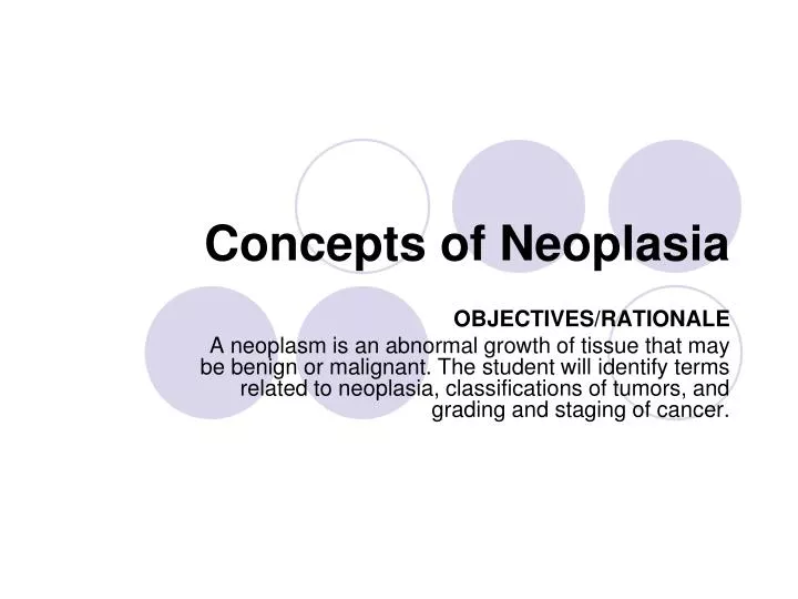 concepts of neoplasia