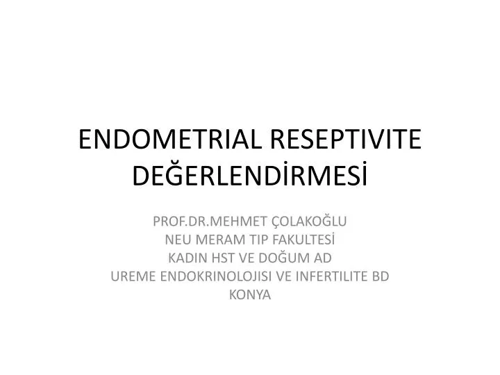 endometrial reseptivite de erlend rmes