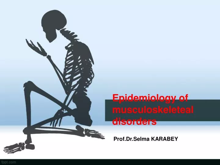 epidemiology of musculoskeleteal disorders