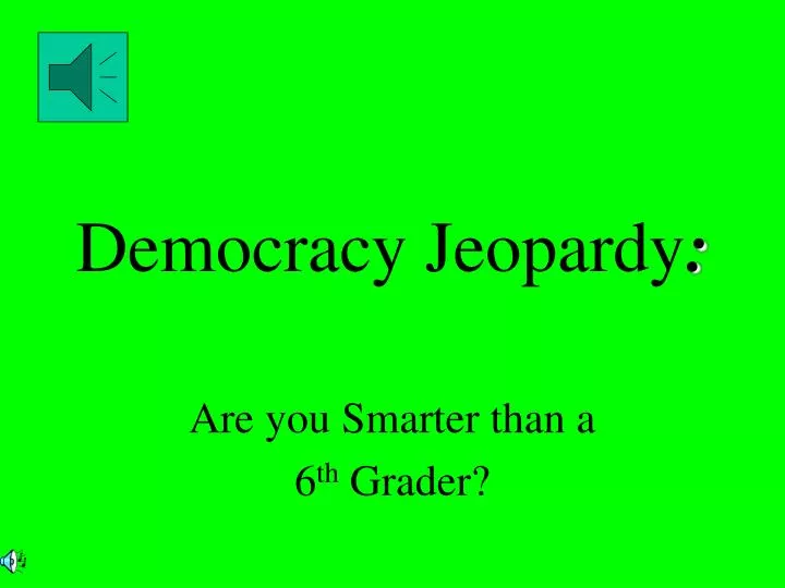 democracy jeopardy