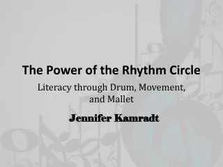 The Power of the Rhythm Circle