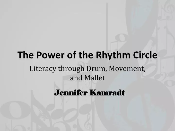 the power of the rhythm circle