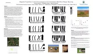 Magnetic Properties of a Soil Chronosequence from the Eastern Wind River Range, Wyoming