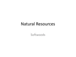 Natural Resources