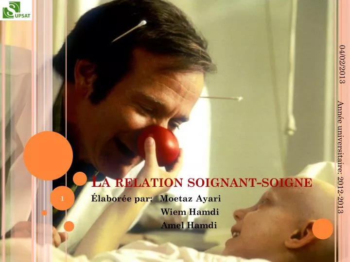 la relation soignant soigne