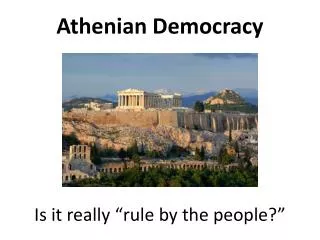 Athenian Democracy