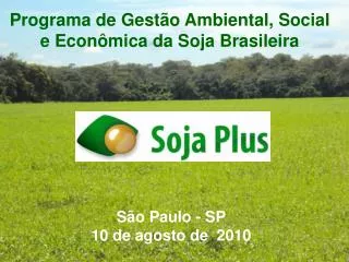 s o paulo sp 10 de agosto de 2010