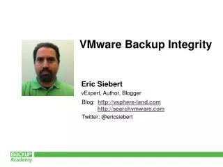 VMware Backup Integrity