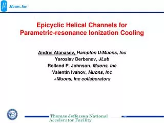 Epicyclic Helical Channels for Parametric-resonance Ionization Cooling