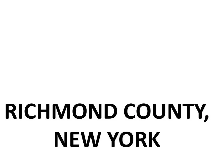 richmond county new york