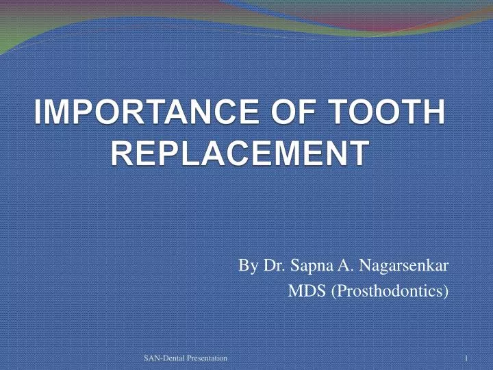 importance of tooth replacement
