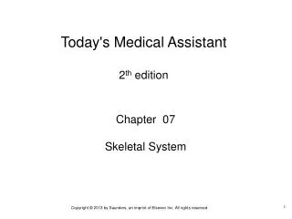 Chapter 07 Skeletal System