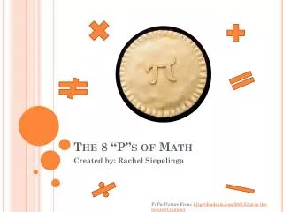 The 8 “P”s of Math