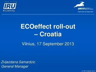 ECOeffect roll-out – Croatia