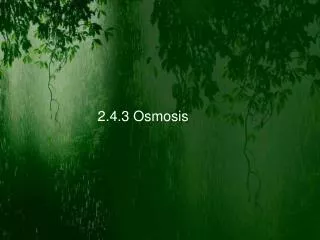 2 4 3 osmosis
