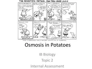 Osmosis in Potatoes
