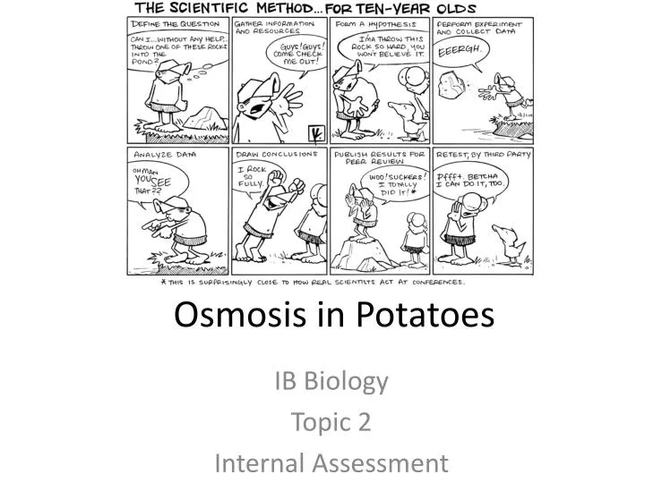 osmosis in potatoes