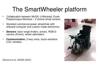 The SmartWheeler platform