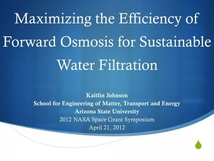 maximizing the efficiency of forward osmosis for sustainable water filtration
