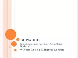 bup adhd