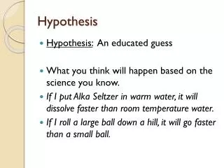hypothesis