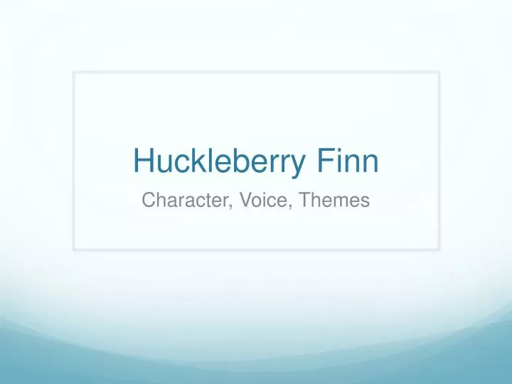 huckleberry finn