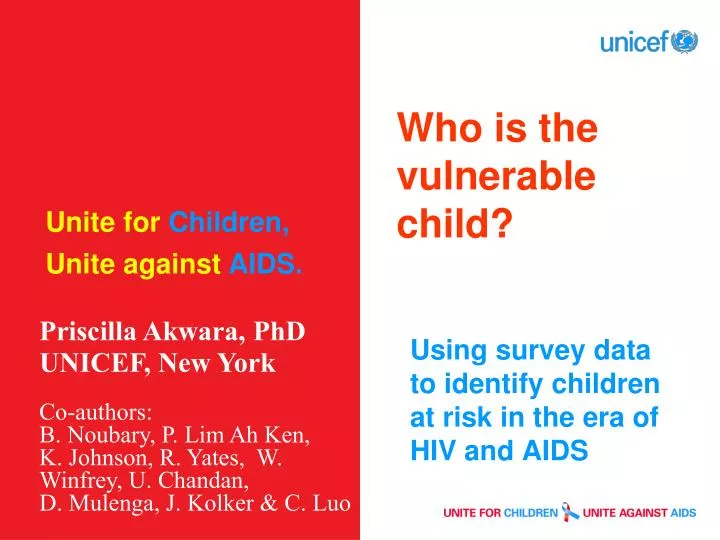 who is the vulnerable child