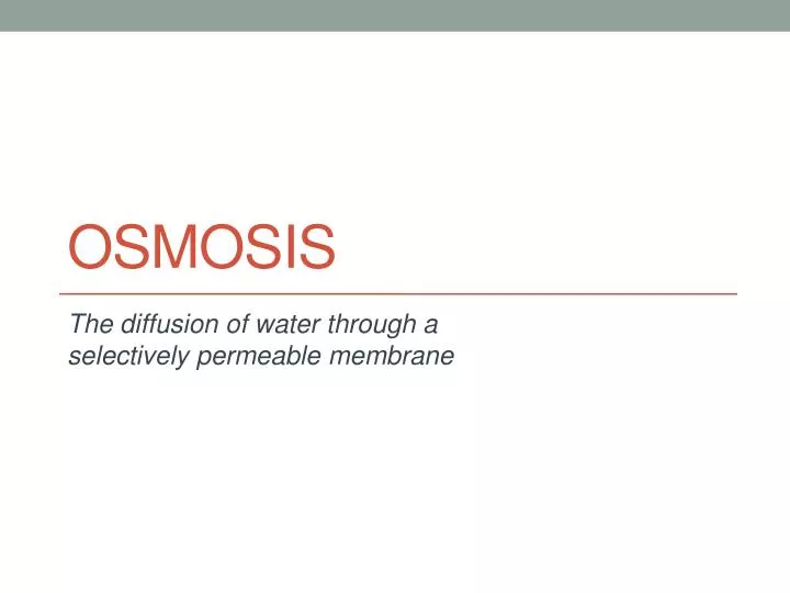 osmosis