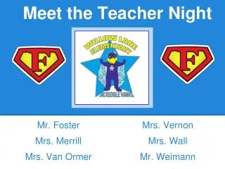 Meet the Teacher Night