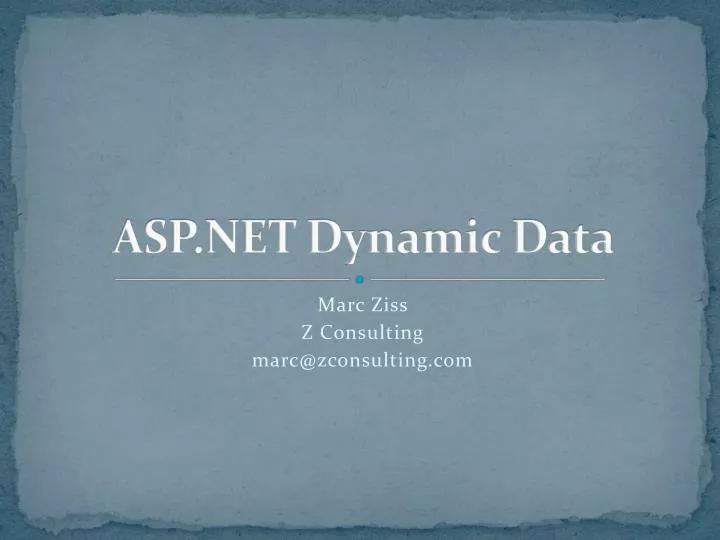 asp net dynamic data