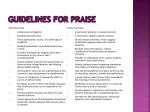 Guidelines for Praise - slide 1