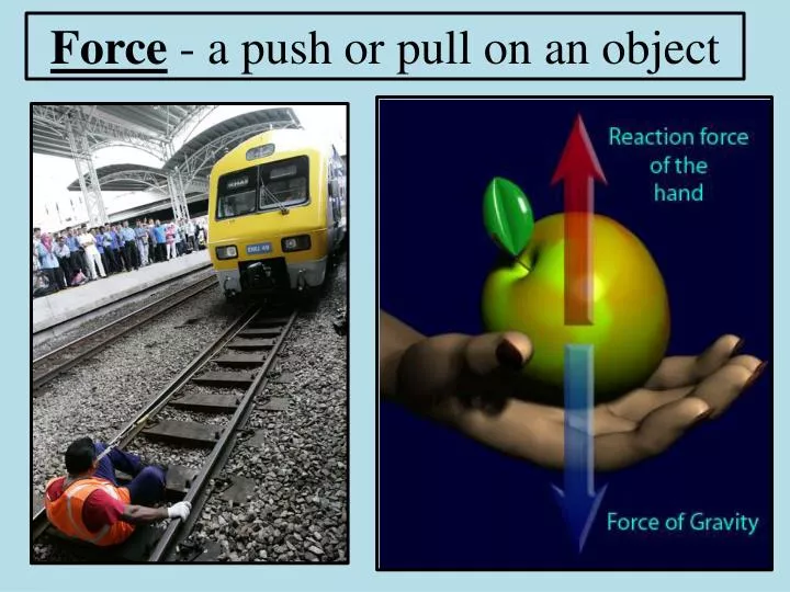 force a push or pull on an object