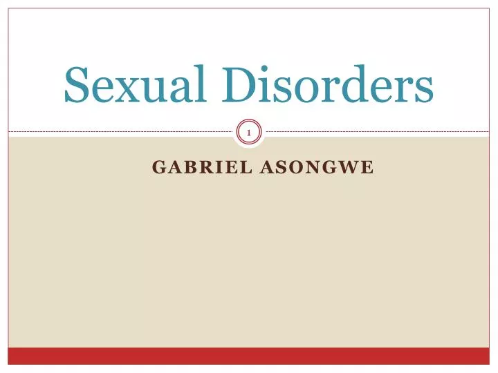 sexual disorders