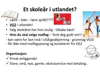 et skole r i utlandet