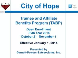 Trainee and Affiliate Benefits Program (TABP)