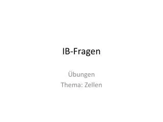 ib fragen