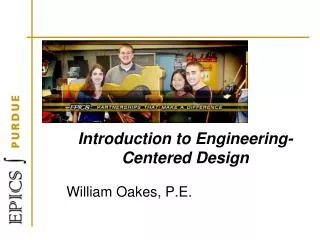 Introduction to Engineering-Centered Design