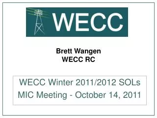 Brett Wangen WECC RC