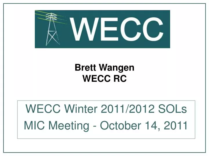 brett wangen wecc rc