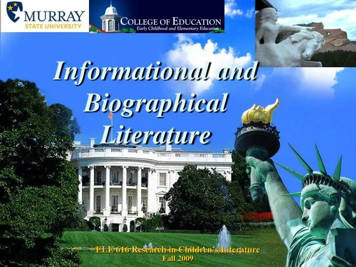 informational and biographical literature