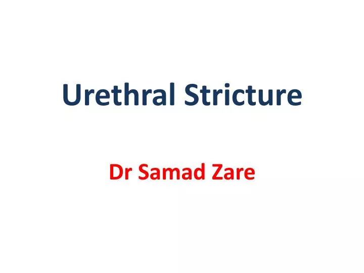 urethral stricture