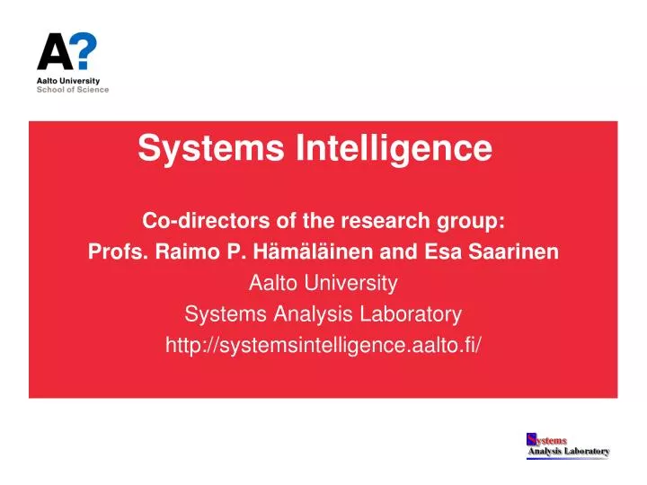 systems intelligence