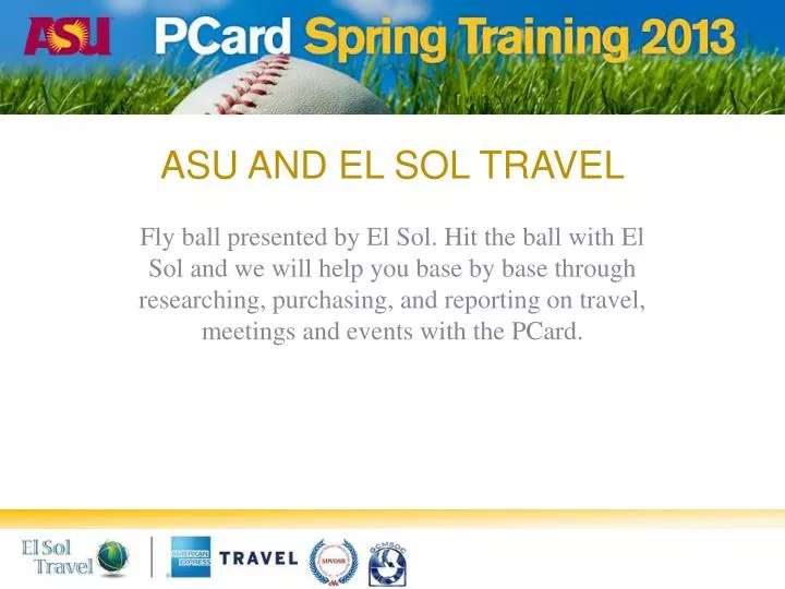 asu and el sol travel