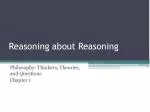 Reasoning about Reasoning - slide 1