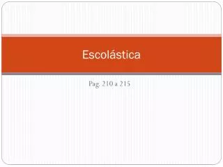 escol stica