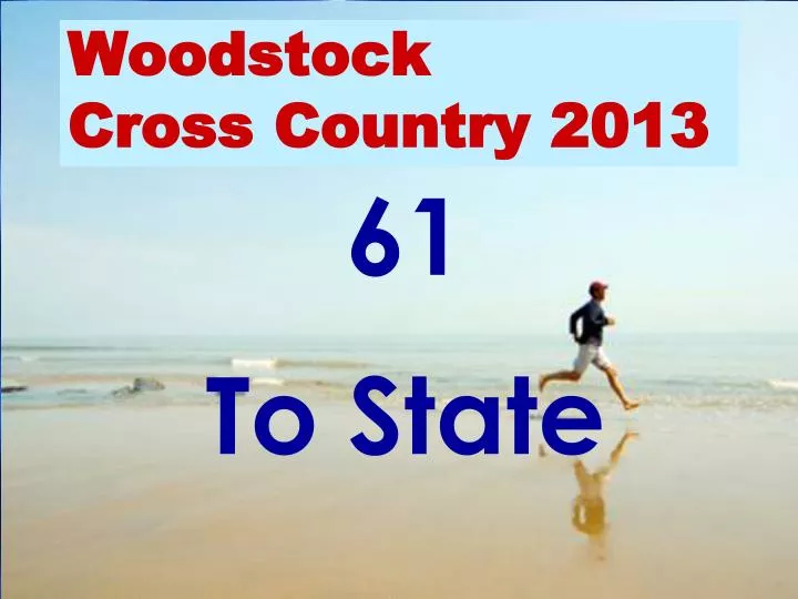 woodstock cross country 2013