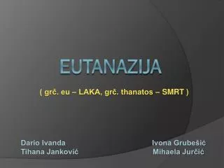 Eutanazija