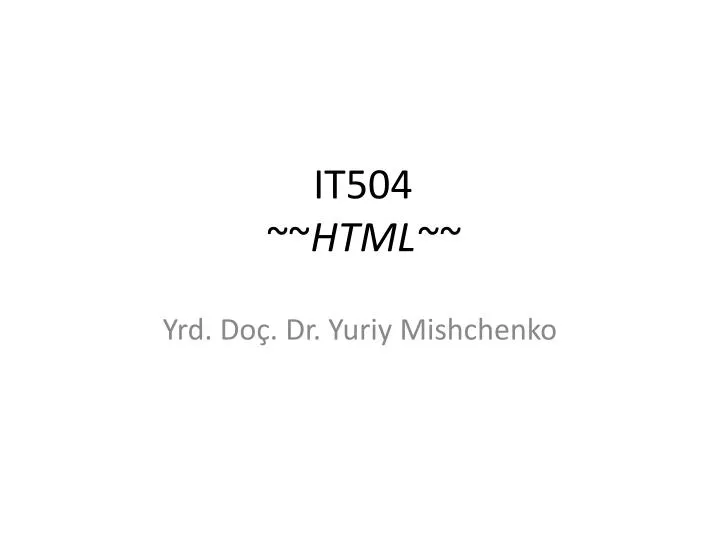 it50 4 html