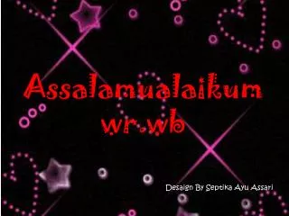 assalamualaikum wr wb