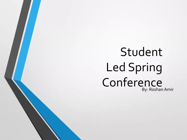 student led spring conference